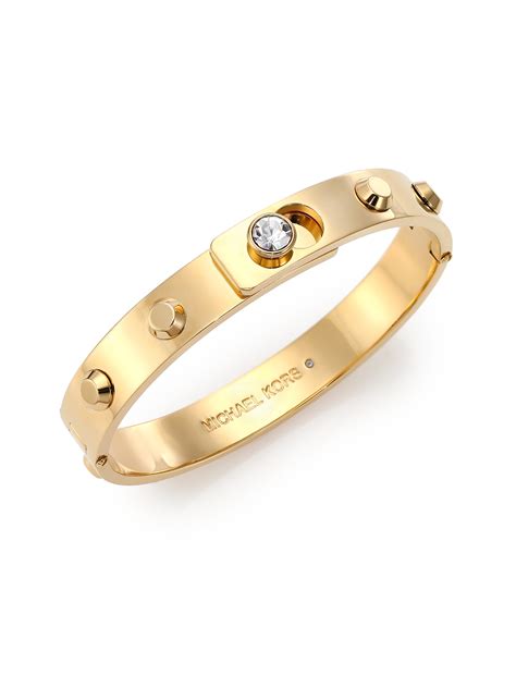 michael kors gold studded bracelet|michael kors bracelet with diamonds.